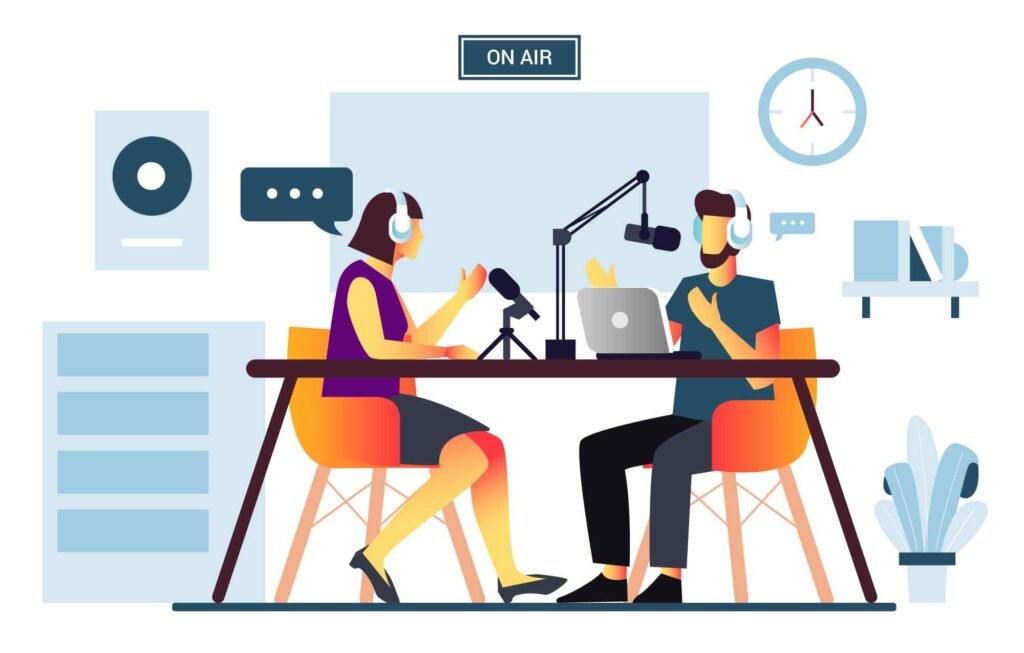 Podcast-Illustration